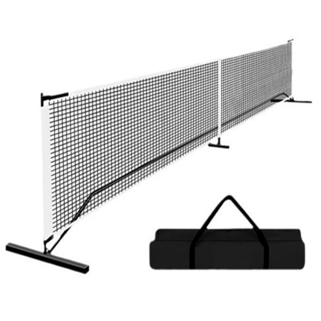 피클볼 네트 고급 프레임 코트 휴대용 테니스 스포츠 실내 야외 그물, 1개, 블랙