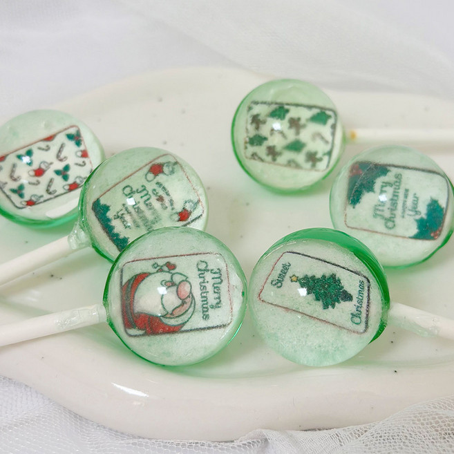 크리스마스 아트캔디 특별한 선물, 6개, 19g, 크리스마스 카드