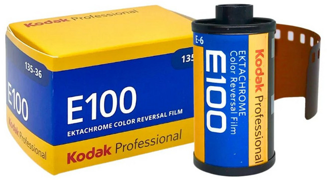 Kodak E100 Ektachrome 彩色正片 35mm 專業底片 36張 膠捲, 1個