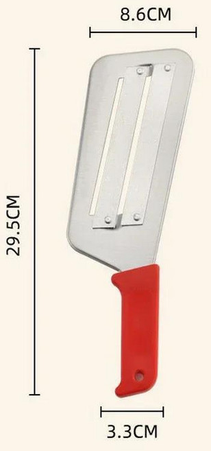 다기능 스테인리스 스틸 주방 칼 양날 빠른 절단 야채 과일 도구 액세서리, 02 Red-1Pc, 1개