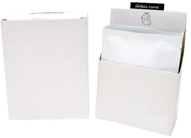 (DB_05)미스터빈 드립백포장박스 L 10개입용-화이트 무지, 1개, 10개