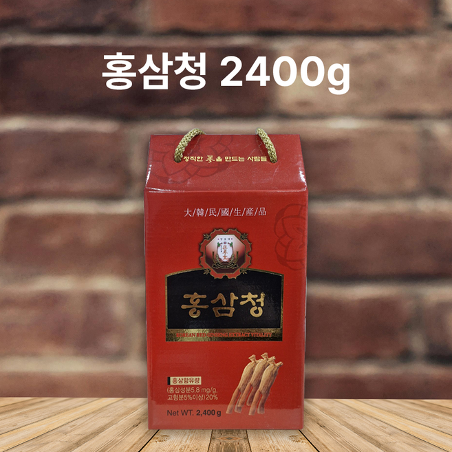 대용량 고려 금산홍삼청 고려홍삼청, 1개, 2.4kg