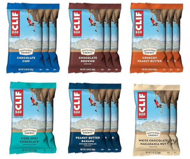 CLIF BAR - 에너지 단백질 바 버라이어티 팩 6가지 맛 유기농 귀리로 제작 GMO 프리 (16팩), 클리프바 CLIF BAR - 버라이어티 팩 6가지 맛, 68g, 1개