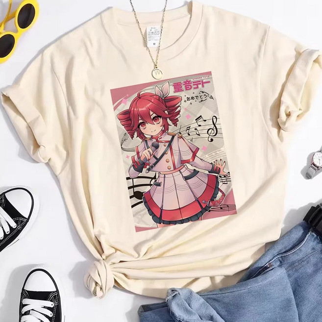 카사네테토 반팔티셔츠 애니굿즈 테토옷 캐릭터인쇄 TETO