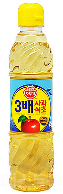 오뚜기 3배 사과식초, 500ml, 1개