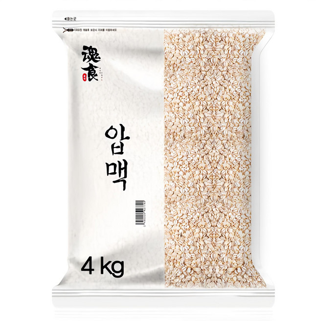혼식 국산 압맥, 1개, 4kg