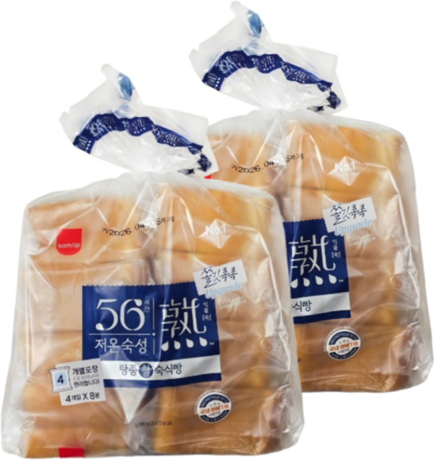 삼립 저온숙성 탕종 숙식빵, 1.28kg, 2개