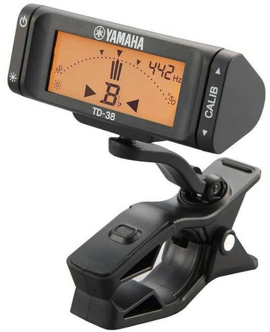 Yamaha YAMAHA 클립 온 튜너 TD-38L 초소형 경량 클라리넷 색소폰 기타 관악기 용, 1개