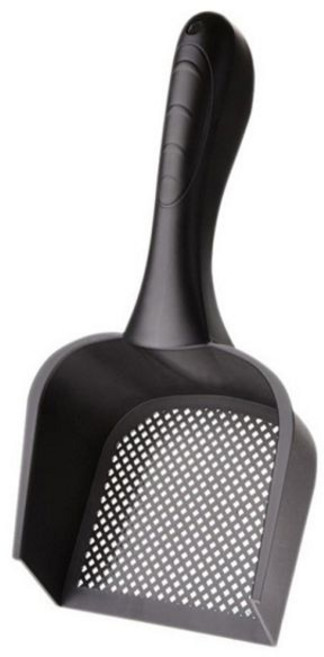 요기쏘 블랙 촘촘 배변 모래삽 jun*163DB, 1개