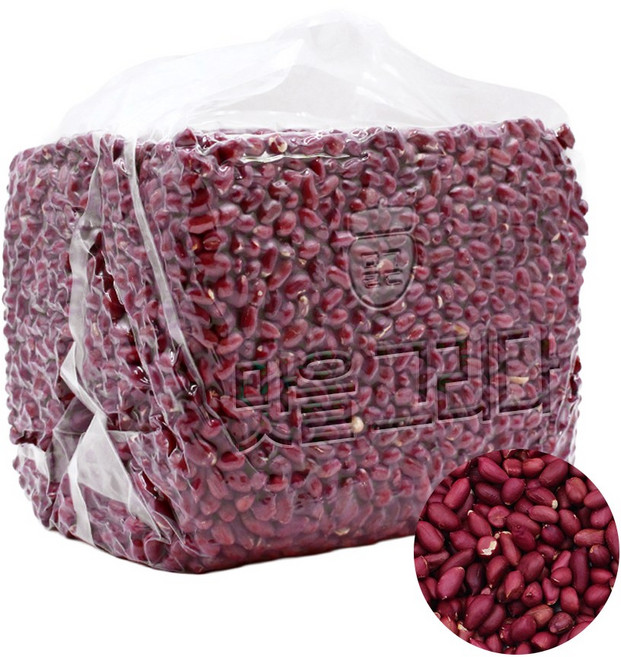 맛을그리다 껍질 그대로 더 맛있는 볶음 레드땅콩 3.75kg (관땅콩) / 25년산 햇땅콩 (중국산) 우도땅콩맛 빨간 볶은 적땅콩 땅콩빵 재료, 1개