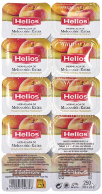 헬리오스 복숭아잼, 25g, 10개