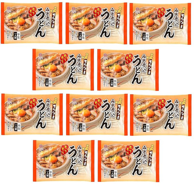나고야키 시멘테이 데라 우마 된장 삶은 우동 150g×10 / 국수 우동, 1개, 1g