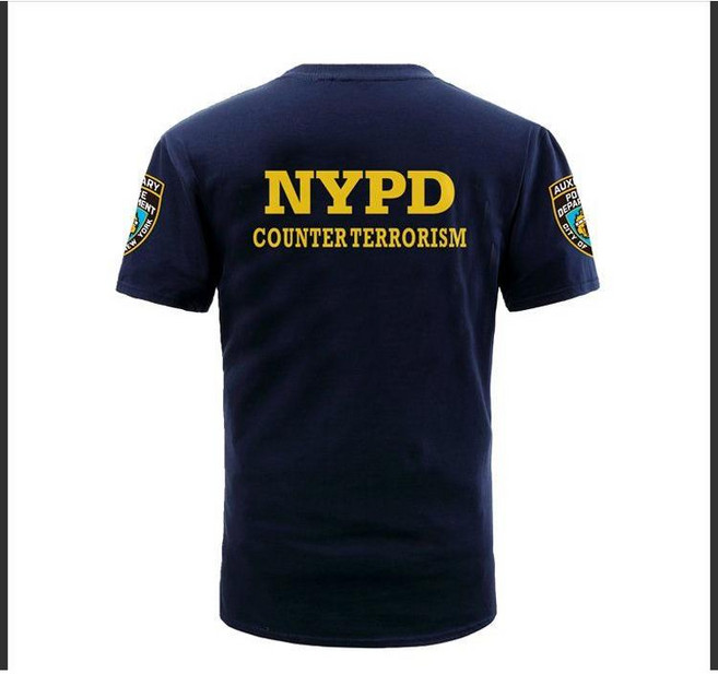 미국 FBI NYPD 제복 반팔티 반티 단체티셔츠 코스튬
