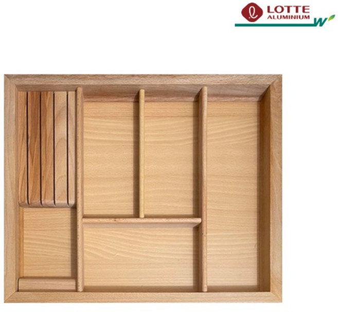 비아츠 원목수저분리함 600 700 800 900 1000 다용도 서랍 정리함 주방 수저정리함 칼꽂이, 1개