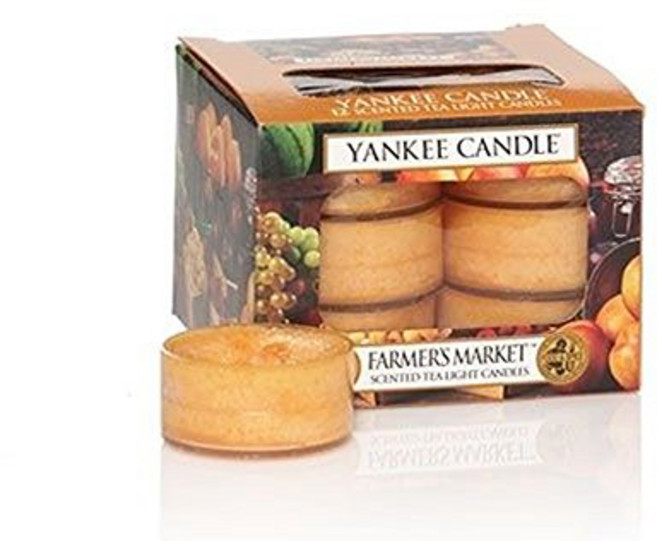 양키 캔들 파머스 마켓 12 티라이트 Yankee Candle Farmers Market 12 Tea Lights, 1개, Orange