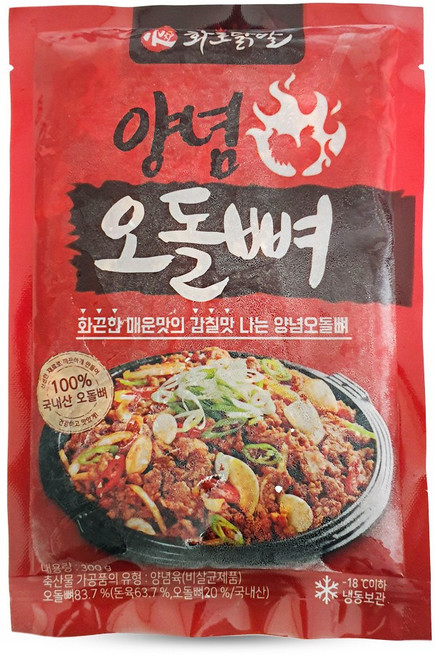 화로닭발 양념오돌뼈, 300g, 4개