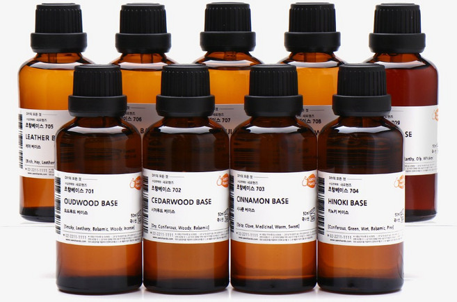 새로핸즈 조향베이스 계열별 50ml 시트러스프루티엠버우디플로럴케미컬향료프래그런스오일, 우디, 선택5_ 샌달우드 50ml