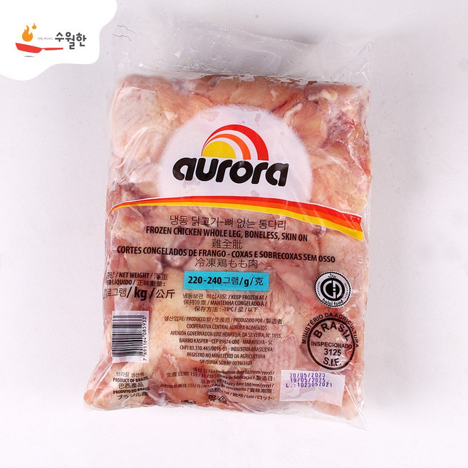브라질 오로라(AURORA) 다리정육 220-240g, 6개, 2kg