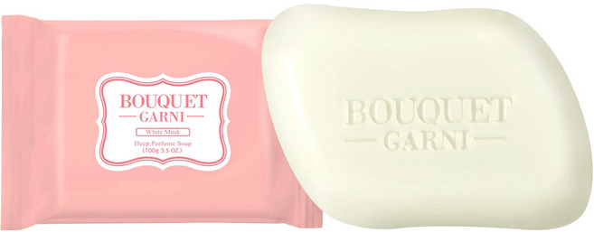 부케가르니 딥 퍼퓸 비누 화이트머스크, 100g, 2개입