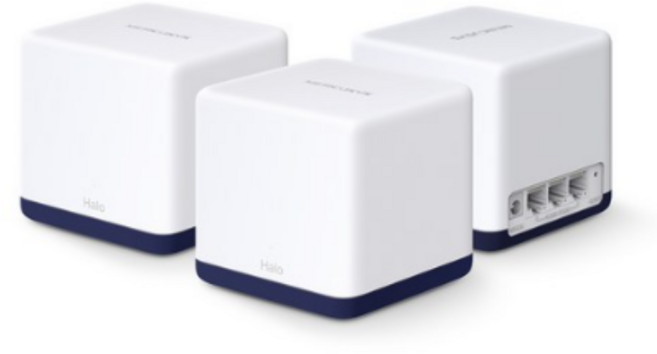 머큐시스 AC1900 통합 홈 메시 Wi Fi 시스템 3팩 세트, 1세트, AC1900 Halo H50G