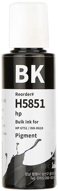 잉크테크 삼성 J1560 J1560W J1563W J1565 J1565W 호환 무한 리필 잉크, 1개, H5851 검정 안료 100ml(정품무한)