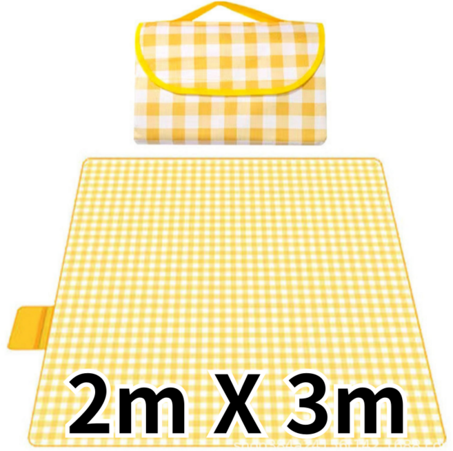 유성통상 대형 피크닉 방수 돗자리 매트, 노랑
