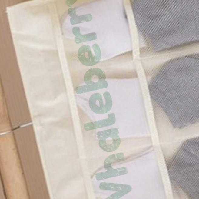 시스루메쉬포켓 물세척 양면 벽걸이 족자형 정리포켓 (30칸) (베이지) 수납함 걸이형수납함 다용도수납함 주방걸이