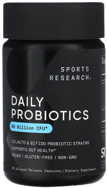 스포츠리서치 데일리 프로바이오틱스 600억 CFU 유산균 30정 Sports Research 락토균, 1개 - 쿠팡