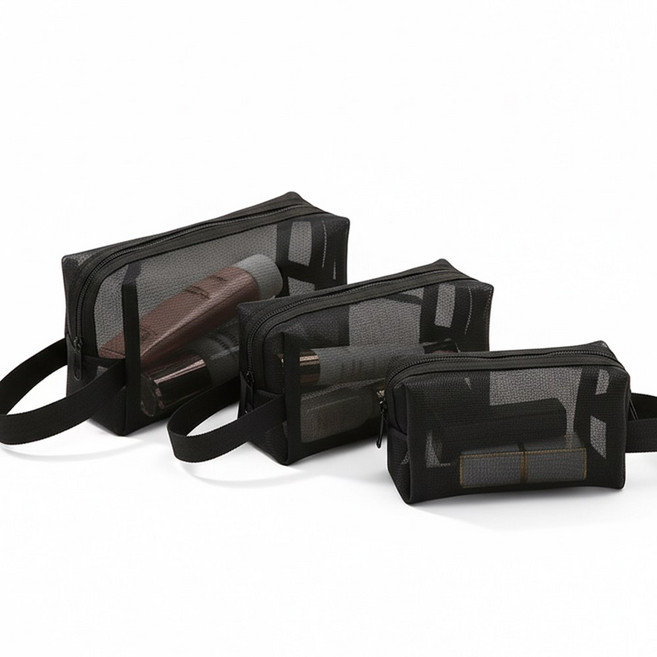 메쉬 파우치 여행용 세면도구 파우치 화장품 파우치 매쉬