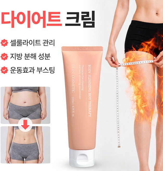 [유라인코스메틱] 피부보습 PPC 웝업 발열 마사지 컷크림, 2개, 120ml