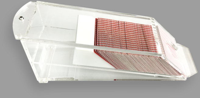 카드 슈 고급 아크릴 전문가용 카지노 용품, 1개