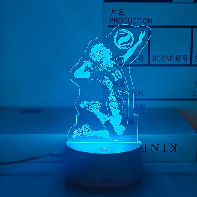 애니메이션 하이큐 16가지 색 무드등 조명, 5