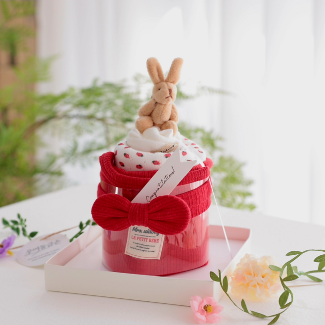 [출산백일선물] 우이동금손 베리아일렛 아기옷케이크 5종세트 (케이크 선물포장)