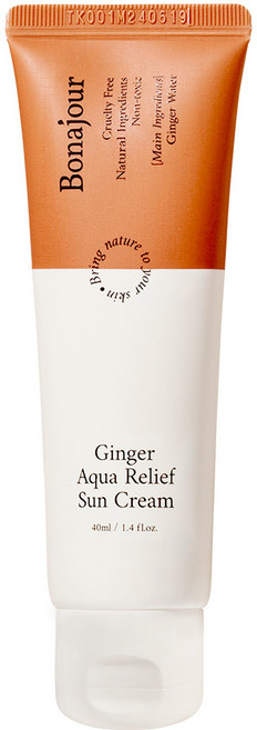 보나쥬르 진저 아쿠아 릴리프 선크림, 진저 아쿠아 릴리프 선크림 40ml, 40ml, 1개