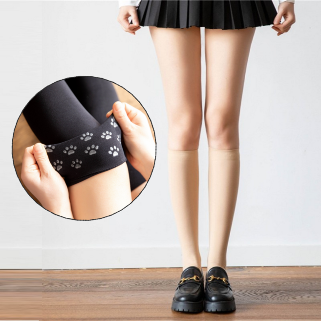 쫀쫀한 슬림핏 압박 니삭스 흘러내림방지 실리콘 여성 골프 롱 오버니삭스