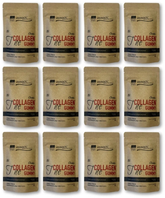 홈쇼핑 코스트코 독일산 베리솔 더 콜라겐 구미 꾸미 석류 젤리 VERISOL 히알루론산 비타민C 씹어먹는 콜라겐, 12개, 21회분 - 쿠팡