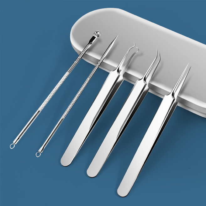 피지제거 전용 핀셋 5종 C세트, 10세트