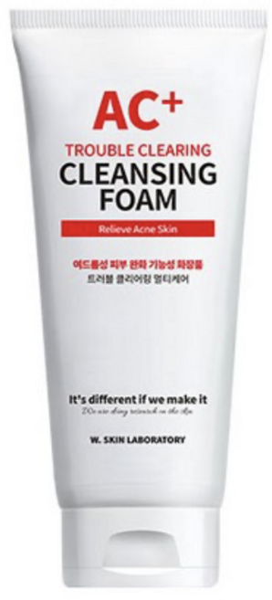 더블유피부연구소 AC+ 클리어링 클렌징폼, 2개, 150ml