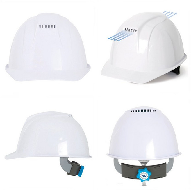 코브 여름용 경량 통풍 기능 안전모 작업모 KCS 안전인증필, 1개