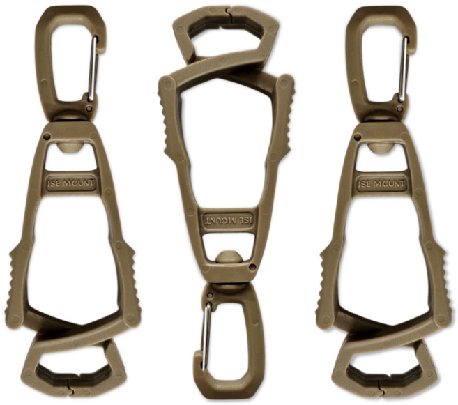 온더리스 장갑 집게 분실 방지 클립 360도 회전, 3개, 탄베이지