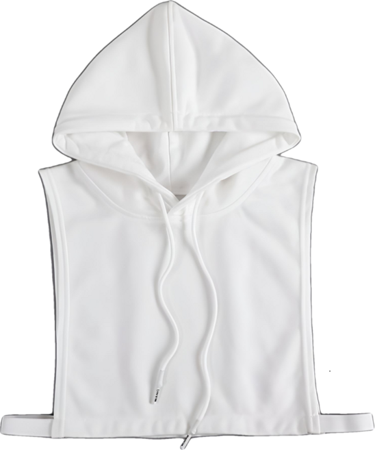 페이크후드 후드티 넥케이프 캐주얼 넥페이크후드