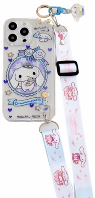 유샘무역 삼성 산리오 키링밴드 목거리 투명 젤리케이스 CY347