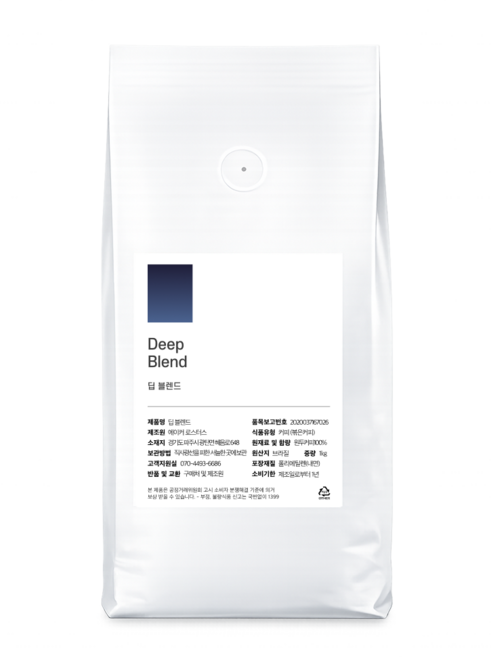 올데이커피 고소한 딥 블렌드 원두 커피, 홀빈(분쇄안함), 1kg, 1개