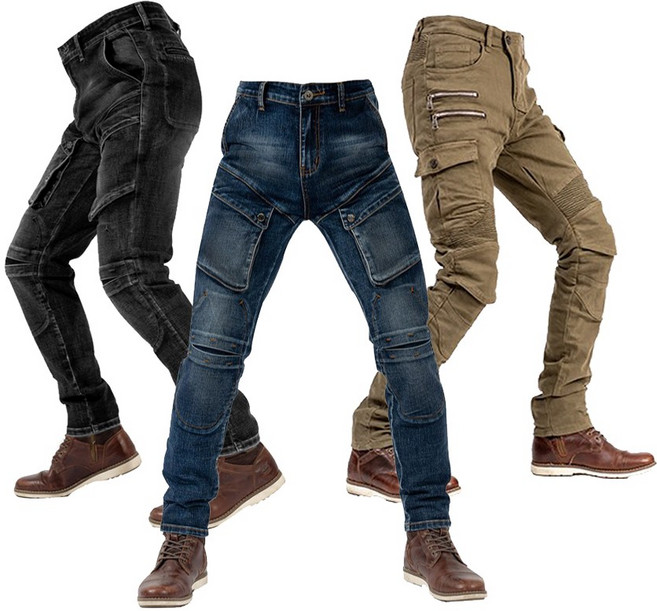 라이딩 진 바이크 팬츠 오토바이 라이더 청바지, SP-001 블루