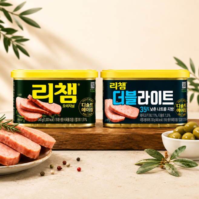 동원 리챔 200g 오리지널 5캔 + 더블라이트 5캔, 10개