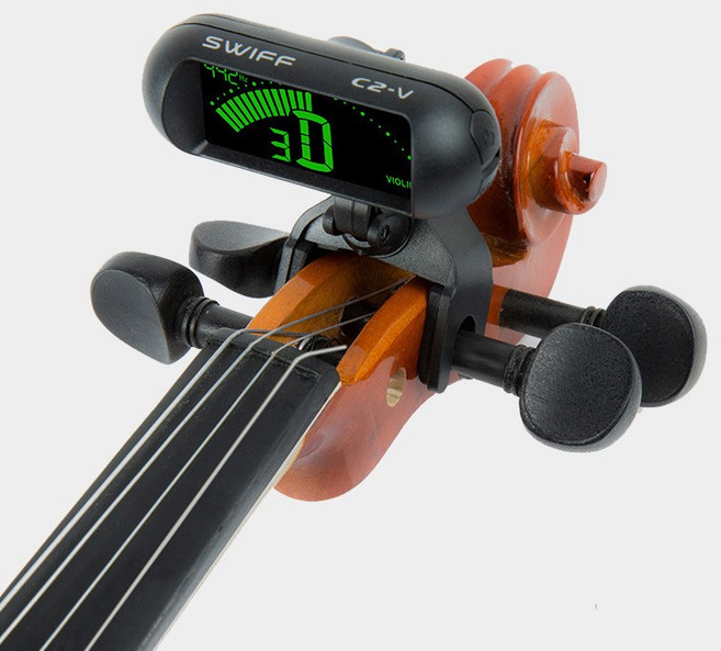 Swiff C2-V 바이올린 전용 튜너 튜닝기 조율기 정품, 1개