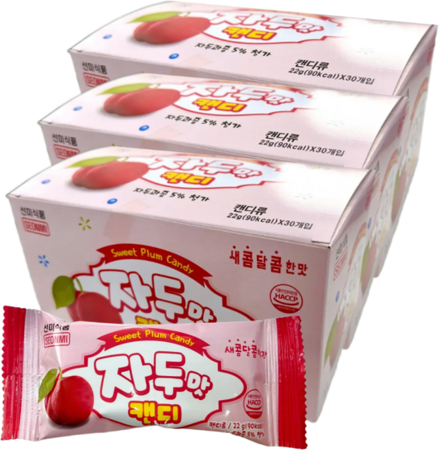 선미식품 자두맛 캔디, 660g, 3개