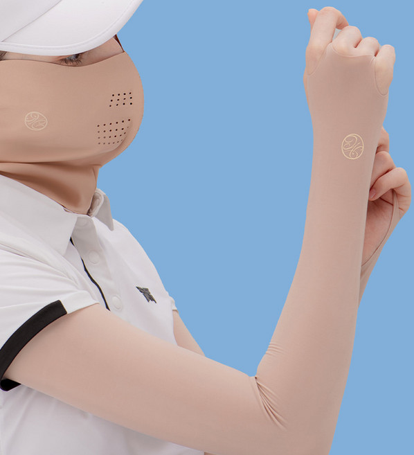 모델로 손등형 팔토시 UV자외선차단 골프 등산 운전 팔토시, 베이지(손등형), 1개