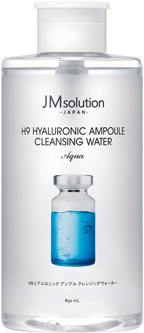 제이엠솔루션 H9 히아루로닉 앰플 클렌징 워터 아쿠아, 850ml, 1개