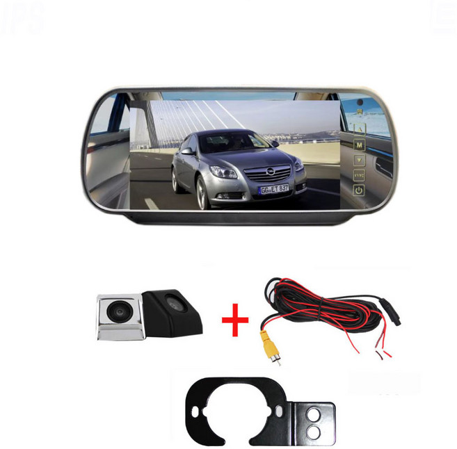 포터 봉고 7인치룸미러모니터 + 후방카메라검정+브라켓 풀세트, 7인치룸미러모니터+후방카메라(크롬)+브라켓 풀세트